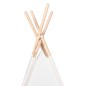 vidaXL Kinder Tipi-Zelt mit Tasche Pfirsichhaut Weiß 120x120x150 cm vidaXL Kinder Tipi-Zelt mit Tasche Pfirsichhaut Weiß 120x120x150 cm