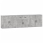 vidaXL Sideboards 3 Stk. Betongrau Holzwerkstoff vidaXL Sideboards 3 Stk. Betongrau Holzwerkstoff