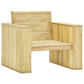 vidaXL Gartenstühle 2 Stk. Kissen in Anthrazit Kiefernholz Imprägniert