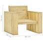 vidaXL Gartenstühle 2 Stk. Kissen in Anthrazit Kiefernholz Imprägniert vidaXL Gartenstühle 2 Stk. Kissen in Anthrazit Kiefernholz Imprägniert