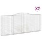 vidaXL Gabionen mit Hochbogen 7 Stk. 400x30x160/180cm Verzinktes Eisen vidaXL Gabionen mit Hochbogen 7 Stk. 400x30x160/180cm Verzinktes Eisen