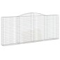 vidaXL Gabionen mit Hochbogen 7 Stk. 400x30x160/180cm Verzinktes Eisen vidaXL Gabionen mit Hochbogen 7 Stk. 400x30x160/180cm Verzinktes Eisen