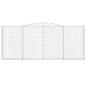 vidaXL Gabionen mit Hochbogen 7 Stk. 400x30x160/180cm Verzinktes Eisen vidaXL Gabionen mit Hochbogen 7 Stk. 400x30x160/180cm Verzinktes Eisen