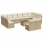 vidaXL 13-tlg. Garten-Sofagarnitur mit Kissen Beige Poly Rattan vidaXL 13-tlg. Garten-Sofagarnitur mit Kissen Beige Poly Rattan