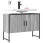 vidaXL Waschbeckenunterschrank Grau Sonoma 80x33x60 cm Holzwerkstoff vidaXL Waschbeckenunterschrank Grau Sonoma 80x33x60 cm Holzwerkstoff
