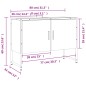vidaXL Waschbeckenunterschrank Grau Sonoma 80x33x60 cm Holzwerkstoff vidaXL Waschbeckenunterschrank Grau Sonoma 80x33x60 cm Holzwerkstoff