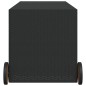 vidaXL Gartentruhe mit Rollen Schwarz 283L Poly Rattan vidaXL Gartentruhe mit Rollen Schwarz 283L Poly Rattan