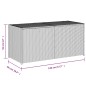 vidaXL Gartentruhe Grau 283L Poly Rattan vidaXL Gartentruhe Grau 283L Poly Rattan