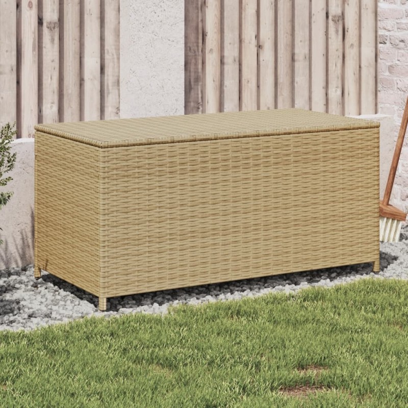 vidaXL Gartentruhe Beige 190L Poly Rattan vidaXL Gartentruhe Beige 190L Poly Rattan