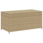 vidaXL Gartentruhe Beige 190L Poly Rattan vidaXL Gartentruhe Beige 190L Poly Rattan