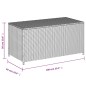 vidaXL Gartentruhe Beige 190L Poly Rattan vidaXL Gartentruhe Beige 190L Poly Rattan