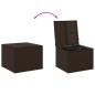 vidaXL Gartentruhe Braun 291L Poly Rattan vidaXL Gartentruhe Braun 291L Poly Rattan