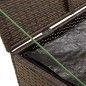 vidaXL Gartentruhe Braun 291L Poly Rattan vidaXL Gartentruhe Braun 291L Poly Rattan