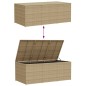 vidaXL Gartentruhe Beige 984L Poly Rattan vidaXL Gartentruhe Beige 984L Poly Rattan