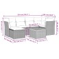 vidaXL 7-tlg. Garten-Sofagarnitur mit Kissen Schwarz Poly Rattan vidaXL 7-tlg. Garten-Sofagarnitur mit Kissen Schwarz Poly Rattan