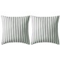 vidaXL Gartenkissen 2 Stk. Streifenmuster 45 x 45 cm Grau vidaXL Gartenkissen 2 Stk. Streifenmuster 45 x 45 cm Grau