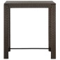 5-tlg. Garten-Bar-Set mit Armlehnen Poly Rattan Braun 5-tlg. Garten-Bar-Set mit Armlehnen Poly Rattan Braun