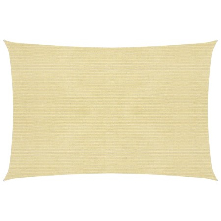 vidaXL Sonnensegel HDPE Rechteckig 4x6 m Beige