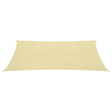 vidaXL Sonnensegel 160 g/m² Beige 6x7 m HDPE
