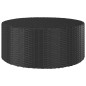 7-tlg. Garten-Sofagarnitur mit Auflagen Poly Rattan Schwarz 7-tlg. Garten-Sofagarnitur mit Auflagen Poly Rattan Schwarz