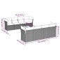 vidaXL 9-tlg. Garten-Sofagarnitur mit Kissen Schwarz Poly Rattan vidaXL 9-tlg. Garten-Sofagarnitur mit Kissen Schwarz Poly Rattan