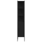 vidaXL Badschrank Schwarz 33x33x185,5 cm Holzwerkstoff vidaXL Badschrank Schwarz 33x33x185,5 cm Holzwerkstoff