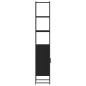 vidaXL Badschrank Schwarz 33x33x185,5 cm Holzwerkstoff vidaXL Badschrank Schwarz 33x33x185,5 cm Holzwerkstoff