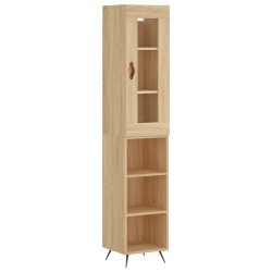 Highboard Sonoma-Eiche 34,5x34x180 cm Holzwerkstoff