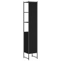 vidaXL Badschrank Schwarz 33x33x185,5 cm Holzwerkstoff vidaXL Badschrank Schwarz 33x33x185,5 cm Holzwerkstoff