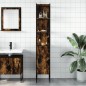 vidaXL Badschrank Räuchereiche 33x33x185,5 cm Holzwerkstoff vidaXL Badschrank Räuchereiche 33x33x185,5 cm Holzwerkstoff