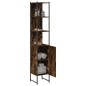 vidaXL Badschrank Räuchereiche 33x33x185,5 cm Holzwerkstoff vidaXL Badschrank Räuchereiche 33x33x185,5 cm Holzwerkstoff