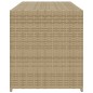 vidaXL Gartentruhe Beige 283L Poly Rattan vidaXL Gartentruhe Beige 283L Poly Rattan