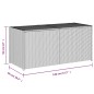 vidaXL Gartentruhe Beige 283L Poly Rattan vidaXL Gartentruhe Beige 283L Poly Rattan
