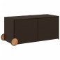 vidaXL Gartentruhe mit Rollen Braun 283L Poly Rattan vidaXL Gartentruhe mit Rollen Braun 283L Poly Rattan