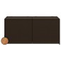 vidaXL Gartentruhe mit Rollen Braun 283L Poly Rattan vidaXL Gartentruhe mit Rollen Braun 283L Poly Rattan