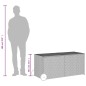 vidaXL Gartentruhe mit Rollen Braun 283L Poly Rattan vidaXL Gartentruhe mit Rollen Braun 283L Poly Rattan