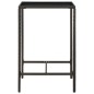 3-tlg. Gartenbar-Set mit Kissen Poly Rattan Braun 3-tlg. Gartenbar-Set mit Kissen Poly Rattan Braun