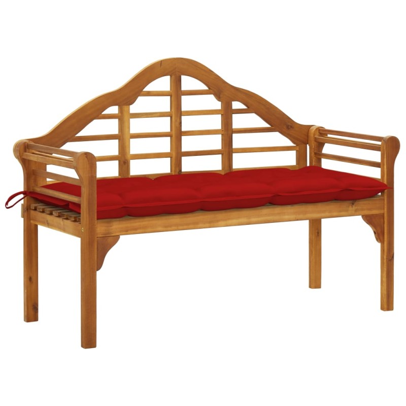 vidaXL Queen-Gartenbank mit Auflage 135 cm Massivholz Akazie vidaXL Queen-Gartenbank mit Auflage 135 cm Massivholz Akazie