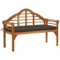vidaXL Queen-Gartenbank mit Auflage 135 cm Massivholz Akazie vidaXL Queen-Gartenbank mit Auflage 135 cm Massivholz Akazie