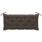 vidaXL Queen-Gartenbank mit Auflage 135 cm Massivholz Akazie vidaXL Queen-Gartenbank mit Auflage 135 cm Massivholz Akazie