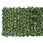 vidaXL Balkon-Sichtschutz mit Dunkelgrünen Blättern 400x100 cm vidaXL Balkon-Sichtschutz mit Dunkelgrünen Blättern 400x100 cm