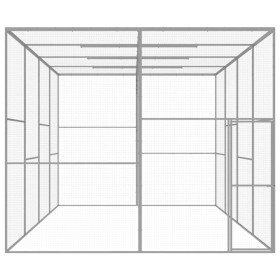 vidaXL Katzenkäfig 6x3x2,5 m Verzinkter Stahl