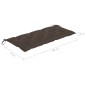 vidaXL 2-Sitzer-Gartenbank mit Auflage 120 cm Grau Eukalyptusholz vidaXL 2-Sitzer-Gartenbank mit Auflage 120 cm Grau Eukalyptusholz