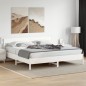 vidaXL Massivholzbett ohne Matratze Weiß 180x200 cm Kiefernholz vidaXL Massivholzbett ohne Matratze Weiß 180x200 cm Kiefernholz