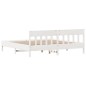 vidaXL Massivholzbett ohne Matratze Weiß 180x200 cm Kiefernholz vidaXL Massivholzbett ohne Matratze Weiß 180x200 cm Kiefernholz