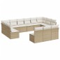 vidaXL 13-tlg. Garten-Sofagarnitur mit Kissen Beige Poly Rattan vidaXL 13-tlg. Garten-Sofagarnitur mit Kissen Beige Poly Rattan