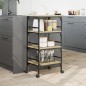 vidaXL Küchenwagen Sonoma-Eiche 45x35x89,5 cm Holzwerkstoff vidaXL Küchenwagen Sonoma-Eiche 45x35x89,5 cm Holzwerkstoff