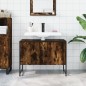 vidaXL Waschbeckenunterschrank Räuchereiche 80x33x60 cm Holzwerkstoff vidaXL Waschbeckenunterschrank Räuchereiche 80x33x60 cm Holzwerkstoff