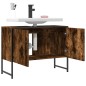 vidaXL Waschbeckenunterschrank Räuchereiche 80x33x60 cm Holzwerkstoff vidaXL Waschbeckenunterschrank Räuchereiche 80x33x60 cm Holzwerkstoff