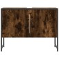 vidaXL Waschbeckenunterschrank Räuchereiche 80x33x60 cm Holzwerkstoff vidaXL Waschbeckenunterschrank Räuchereiche 80x33x60 cm Holzwerkstoff